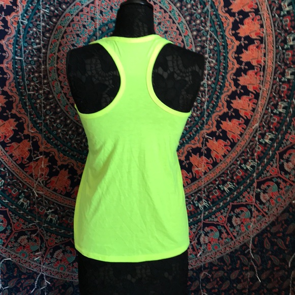 BRIGHT YELLOW WORKOUT RACERBACK TANK TOP DANSKIN - Picture 5 of 6